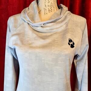 3/$40 COLUMBIA GOLF- Women's Gray Cowl Neck Top with Paw Print